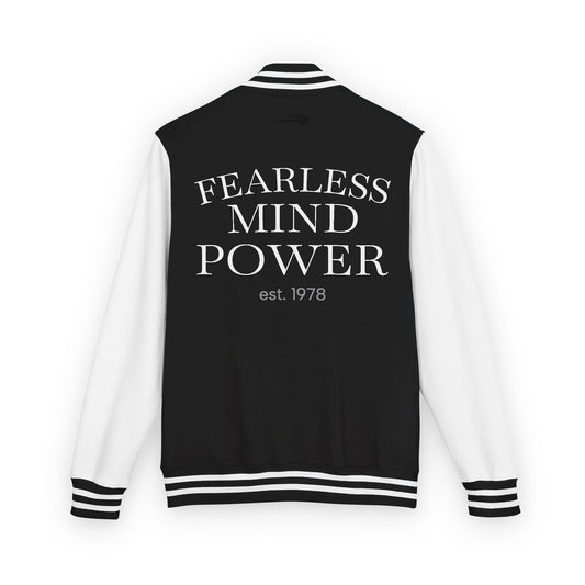Fearless Mind Power Letterman Jacket - Unisex Heavyweight Varsity Style