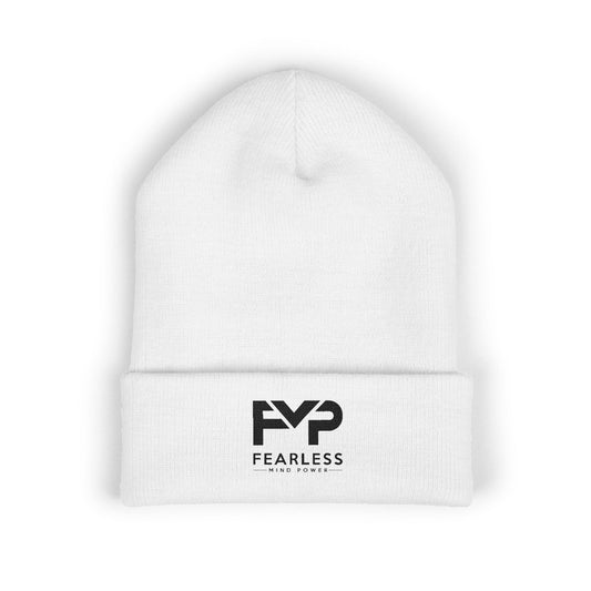 Fearless Mind Power Cuffed Beanie - Classic Embroidered Winter Hat